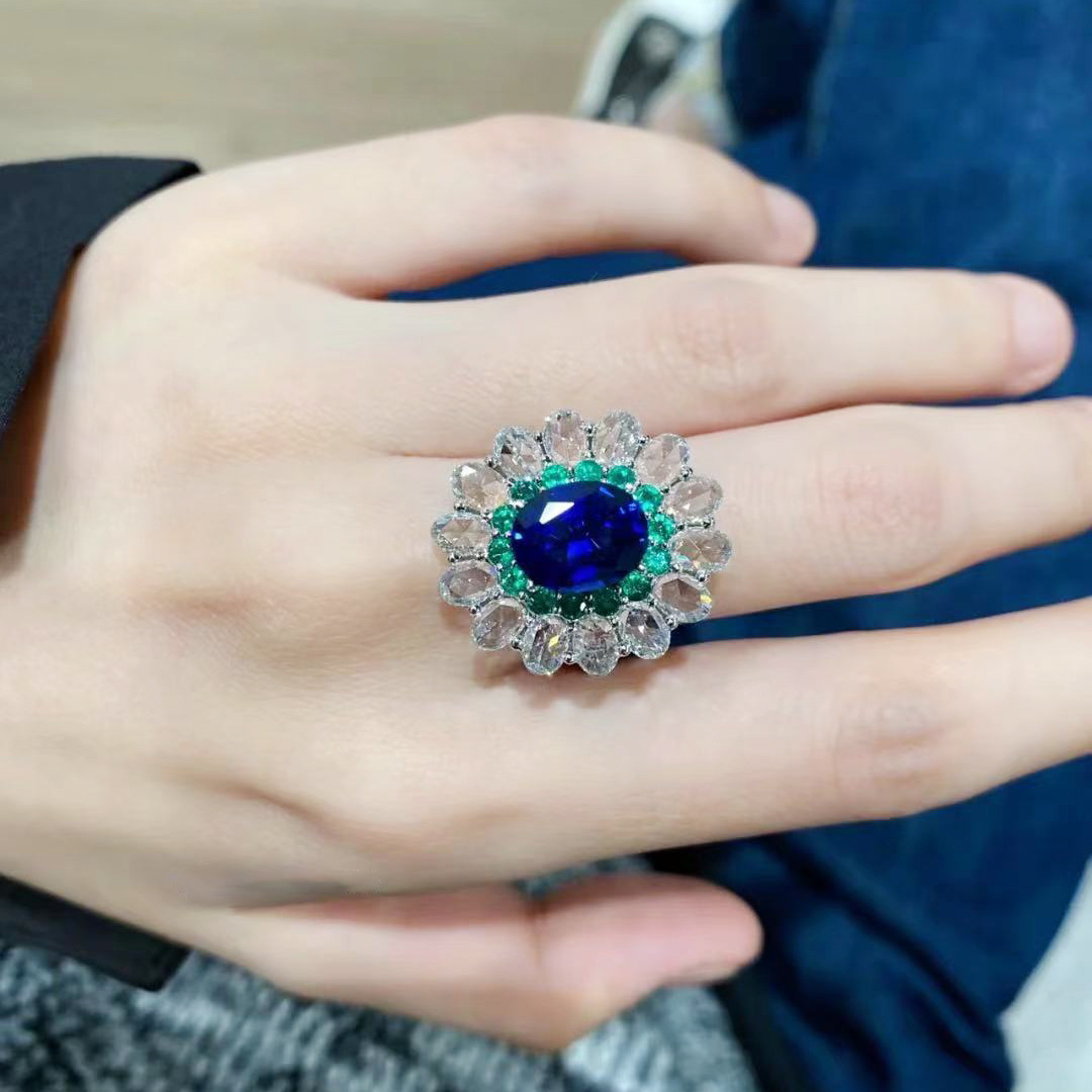 New Fashion Blue Green White C - Women'S Accessories Rings recension och pris