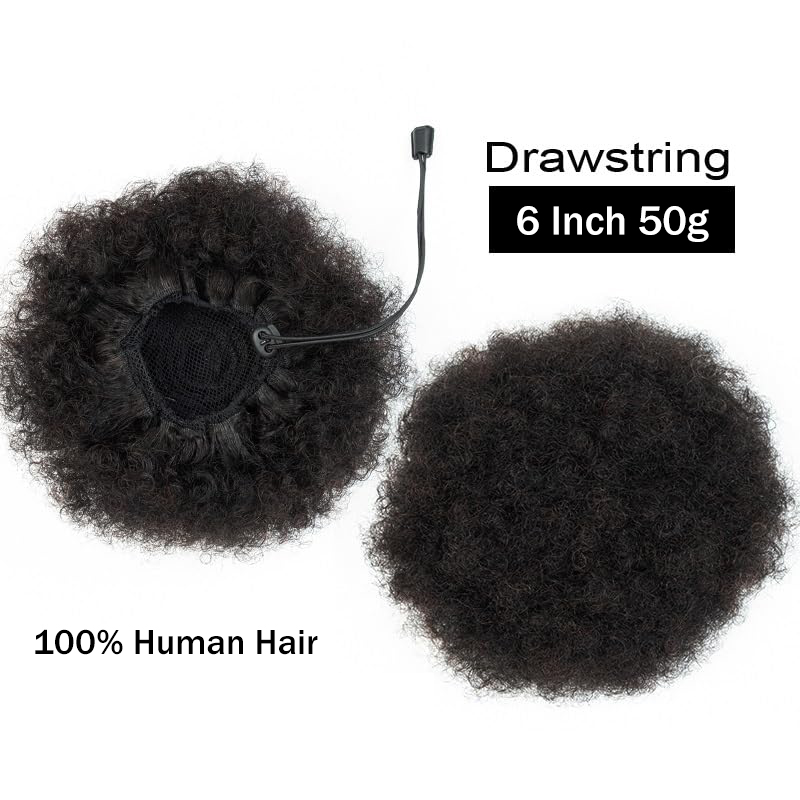 Afro Kinky Puffs 100% Human Ha - Women Accessories India recension och pris